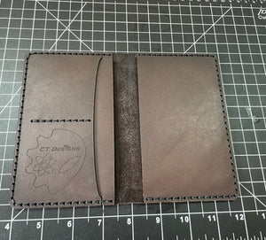 Leather Passport/Field Notebook Wallet w/three additional slots