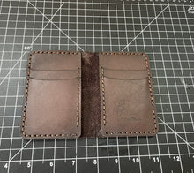 Load image into Gallery viewer, Vertical Bifold Leather Wallet