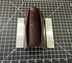 Vertical Bifold Leather Wallet