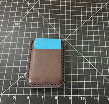 Load image into Gallery viewer, Leather Minimalist Wallet w/2 card slots and Money Clip