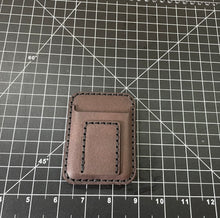 Load image into Gallery viewer, Leather Minimalist Wallet w/2 card slots and Money Clip