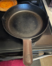 Load image into Gallery viewer, Hand-Stitched Leather Cast Iron Skillet Handle Cover