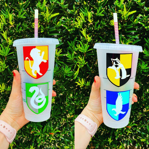 Wizard Crest Icons Inspired Cold Cup