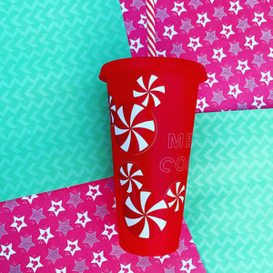 Peppermint Christmas Cold Cup